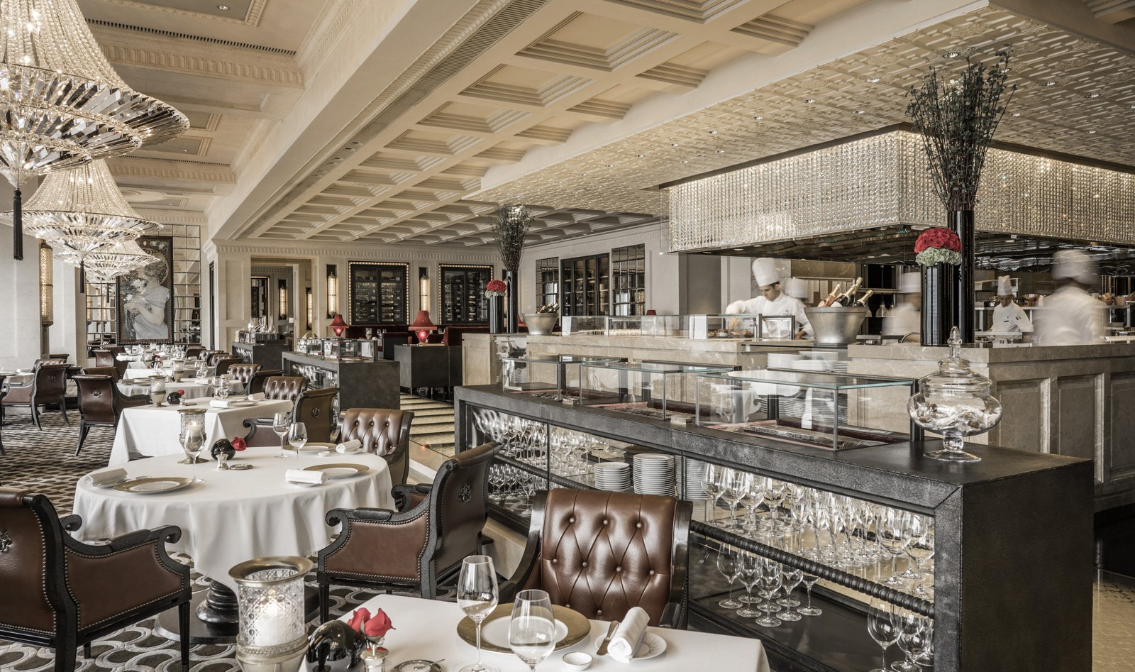 Caprice dining room at Four Seasons Hotel Hong Kong