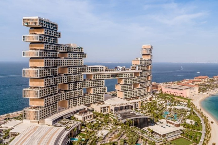 Stacked-block architecture of Atlantis The Royal Dubai
