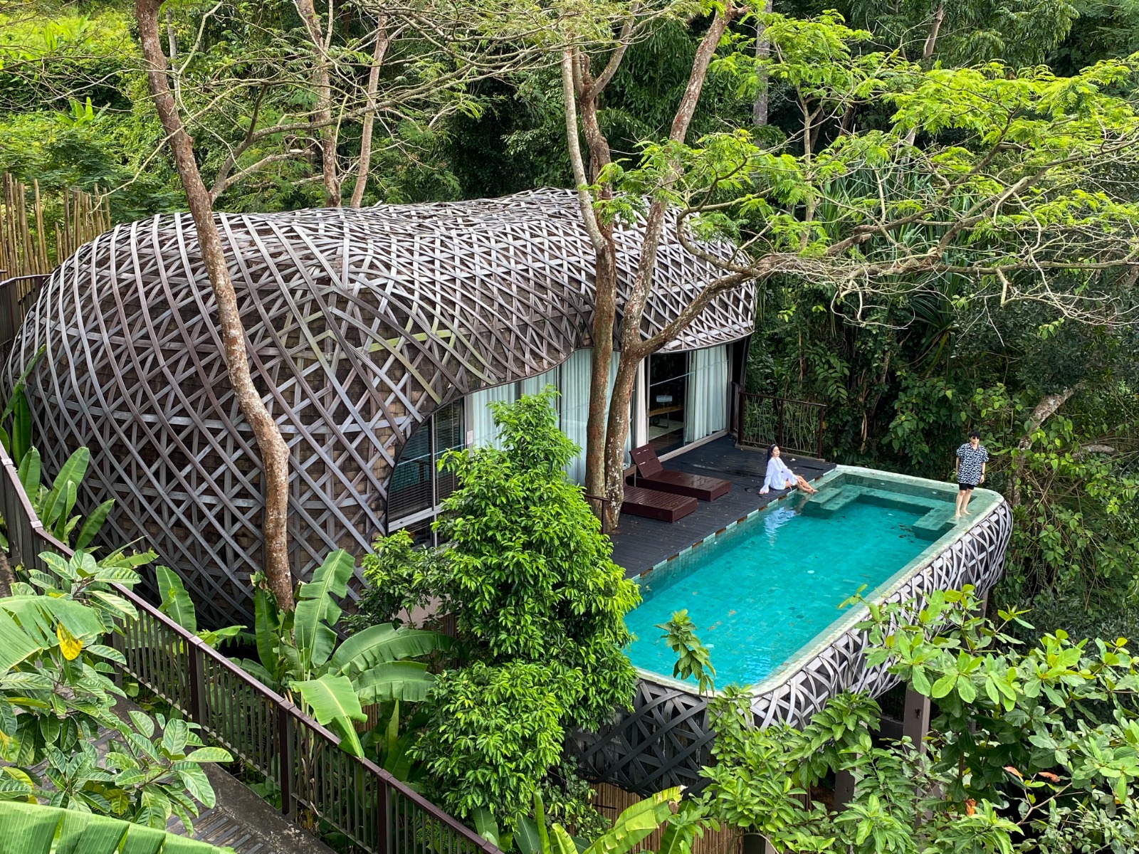Woven bird’s-nest pool villa at Keemala Phuket